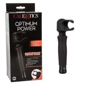 CalExotics Optimum Power Masturwand Vibrating Stroker - Black
