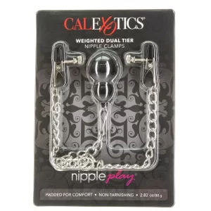 CalExotics Nipple Play - Weighted Dual Tier Nipple Clamps