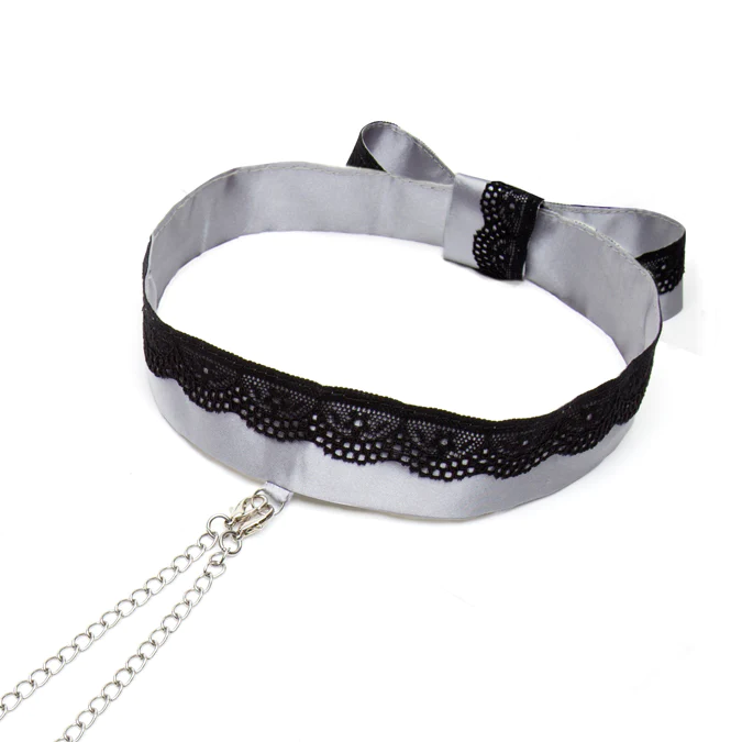 Fifty Shades of Grey® Play Nice Satin & Lace Collar & Nipple Clamps - Image 3
